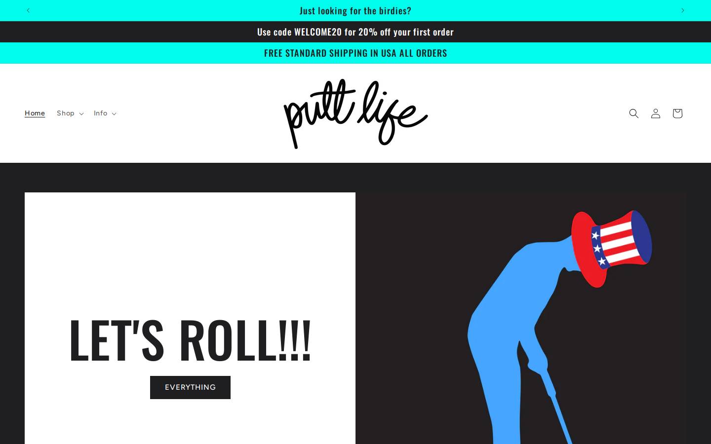 puttlifegolf.com homepage screenshot