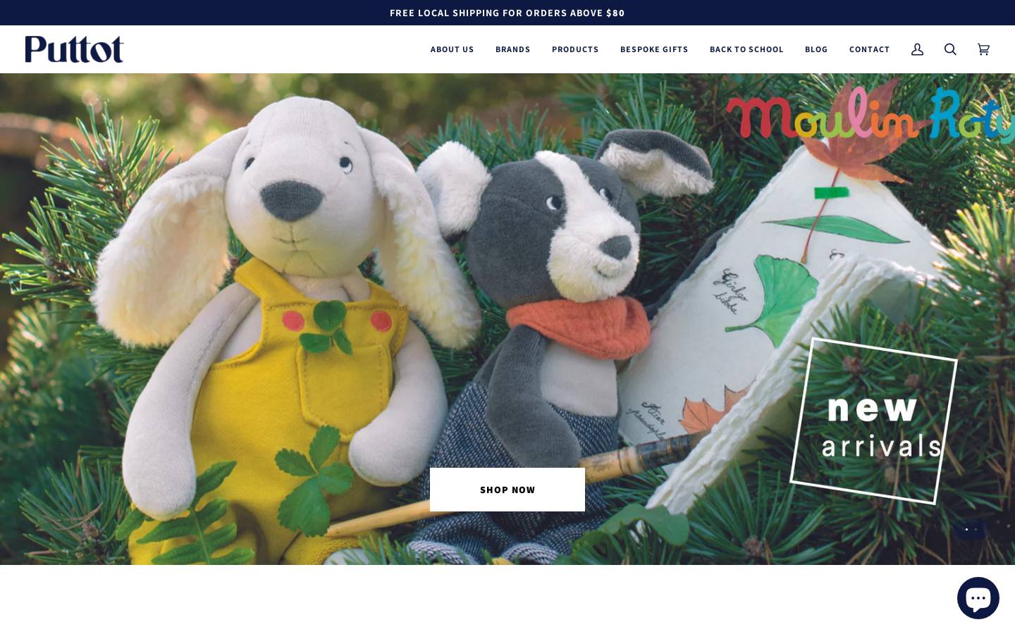 puttot.com homepage screenshot