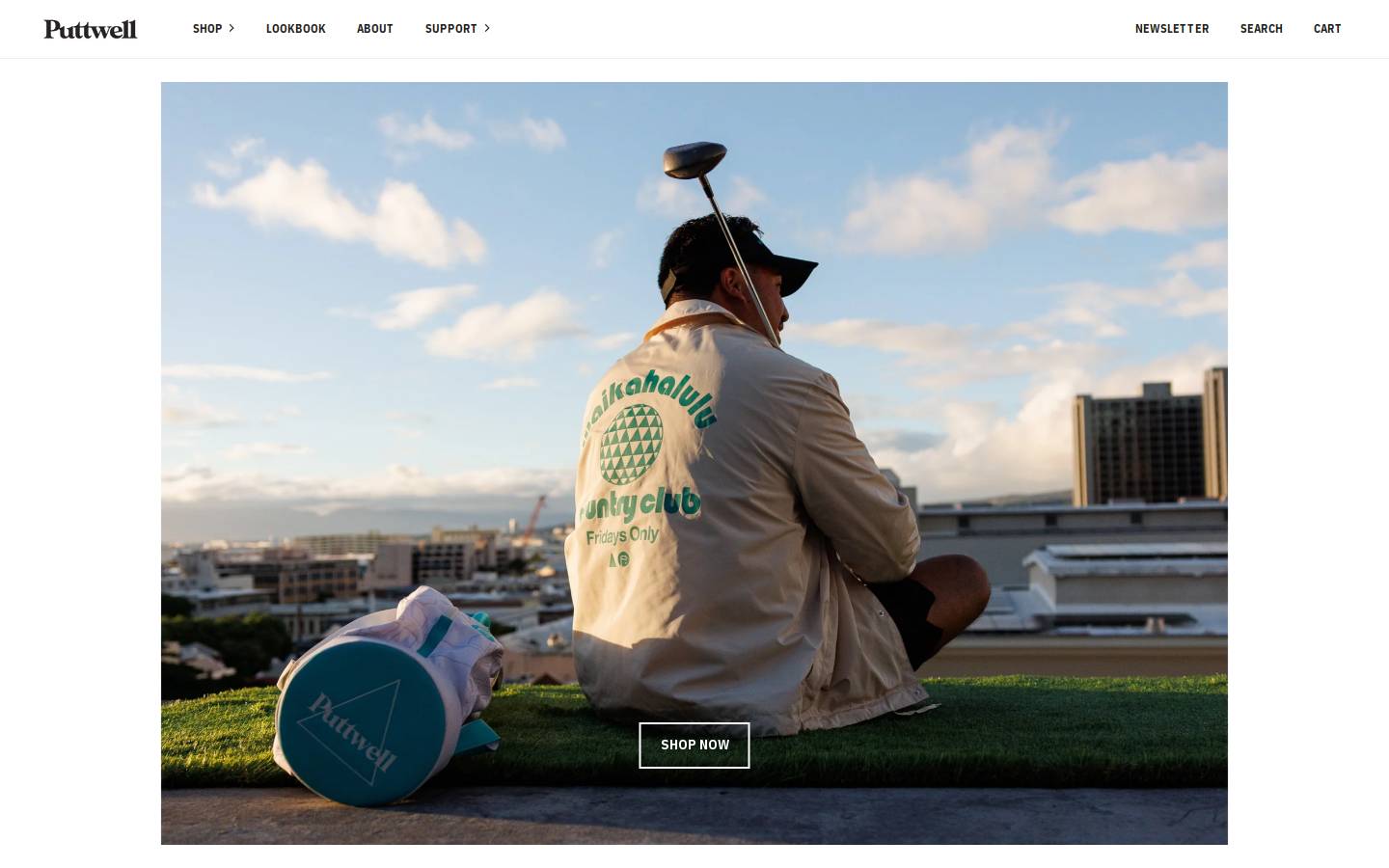 puttwellgolfclub.com homepage screenshot