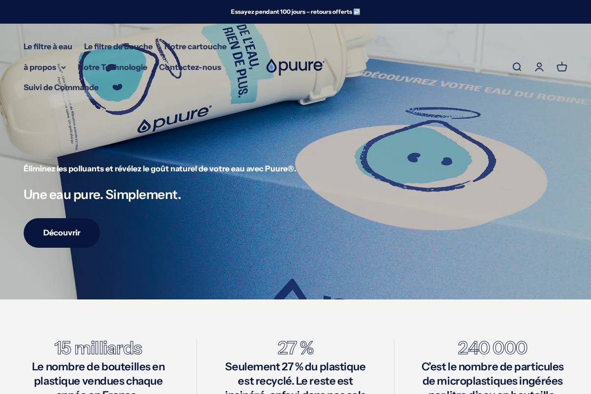 Puurefrance homepage screenshot