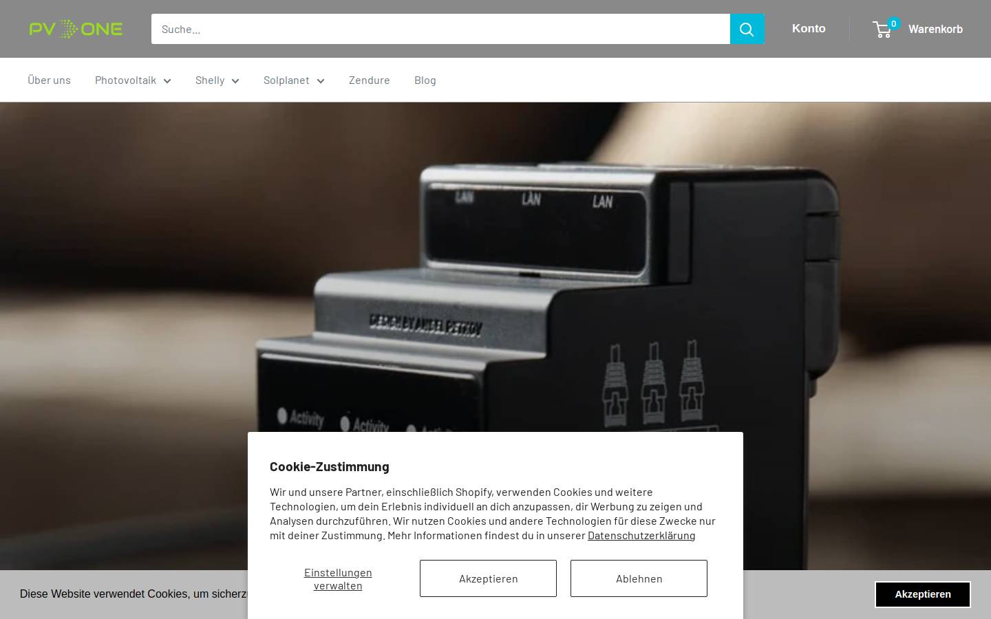 Pv One homepage screenshot