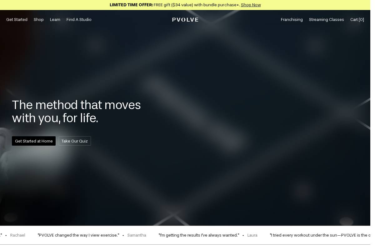 P.volve homepage screenshot