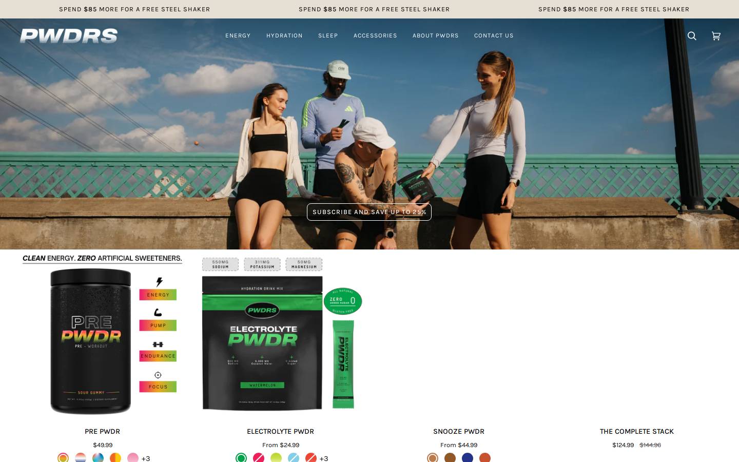 pwdrs.com homepage screenshot