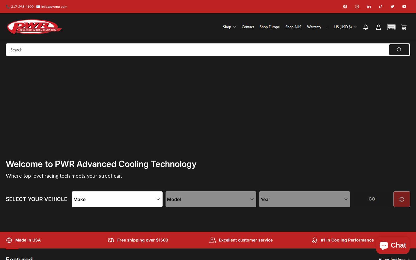 pwrna.com homepage screenshot