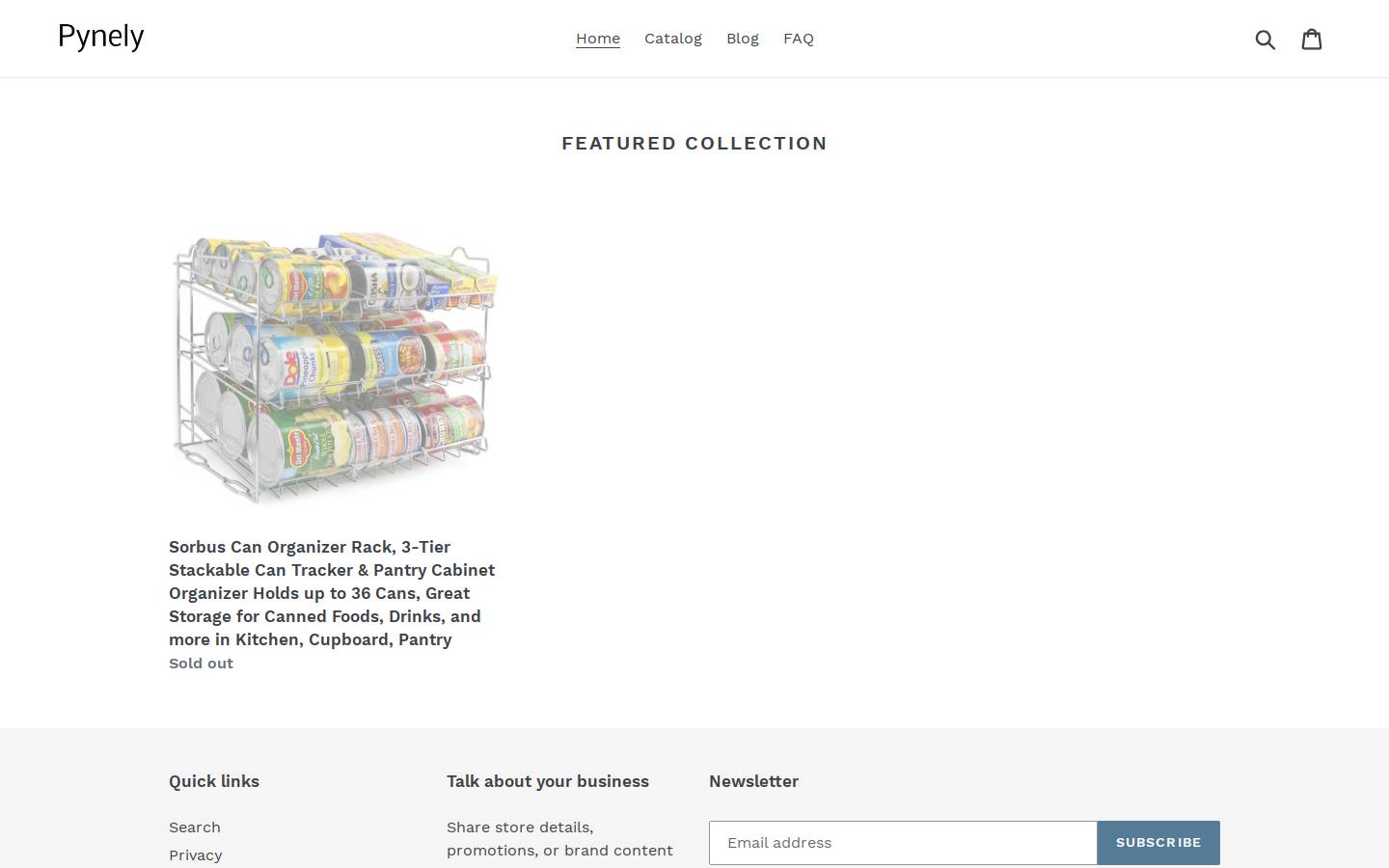 pynely.com homepage screenshot