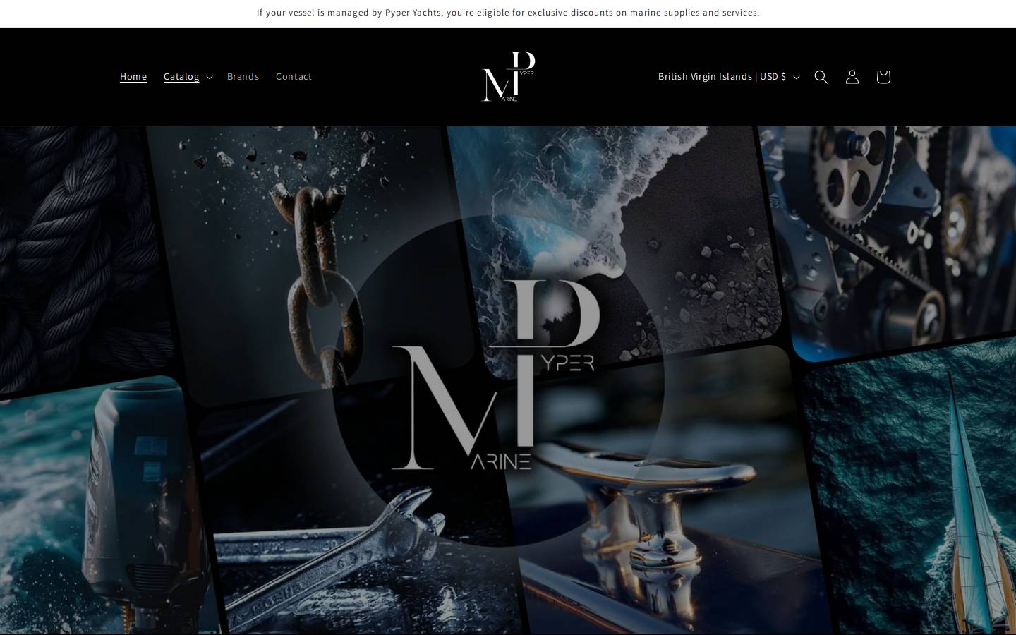 pypermarine.com homepage screenshot
