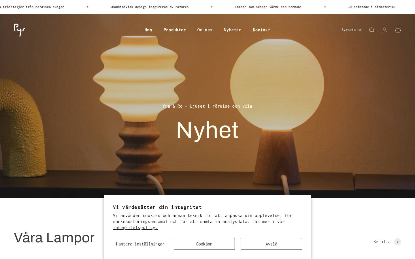pyr.se homepage screenshot