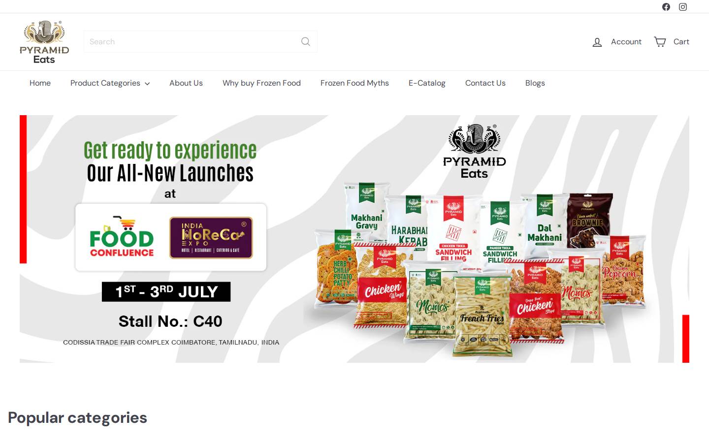 pyramideats.com homepage screenshot