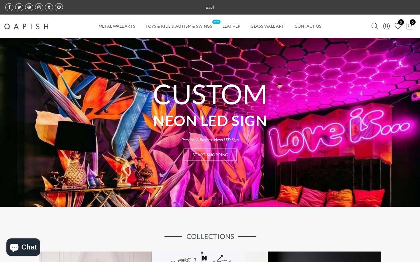 qapish.com homepage screenshot