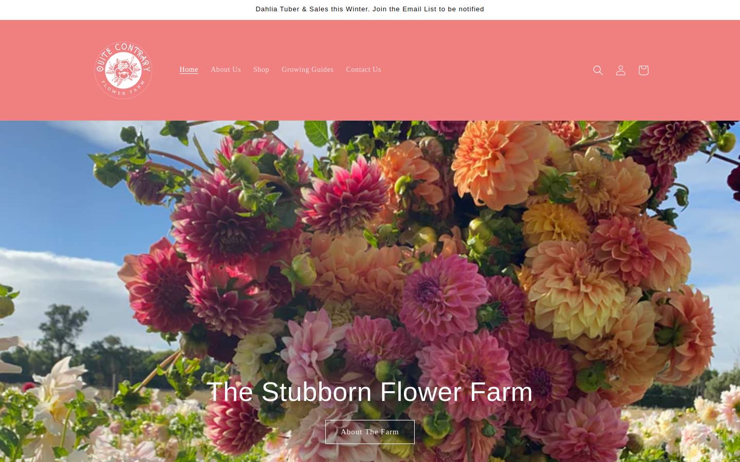 qcflower.farm homepage screenshot