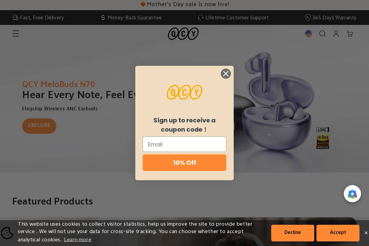 1 homepage screenshot
