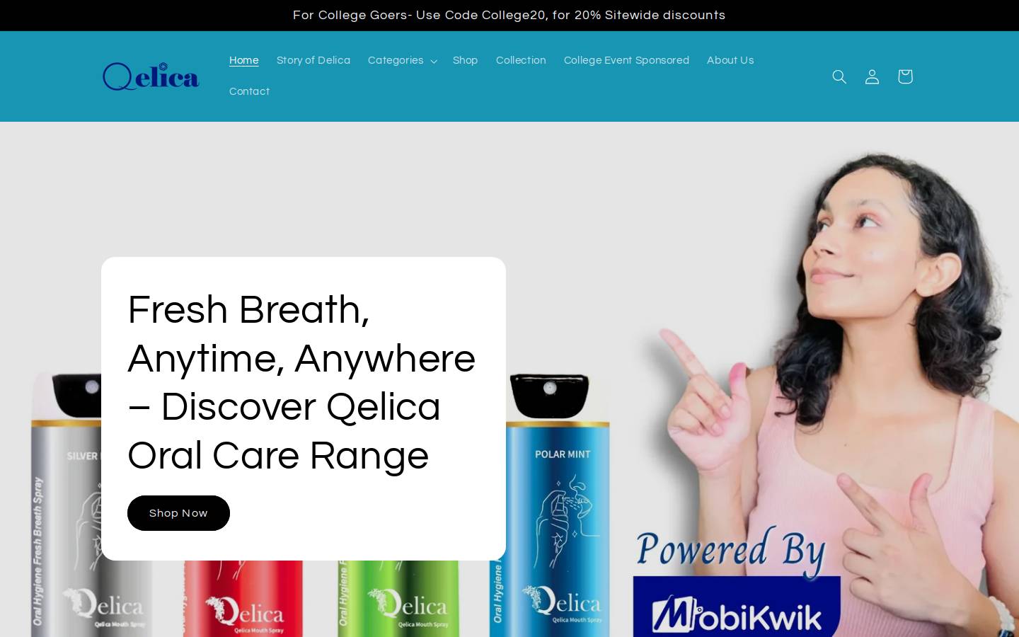 qelicacare.com homepage screenshot