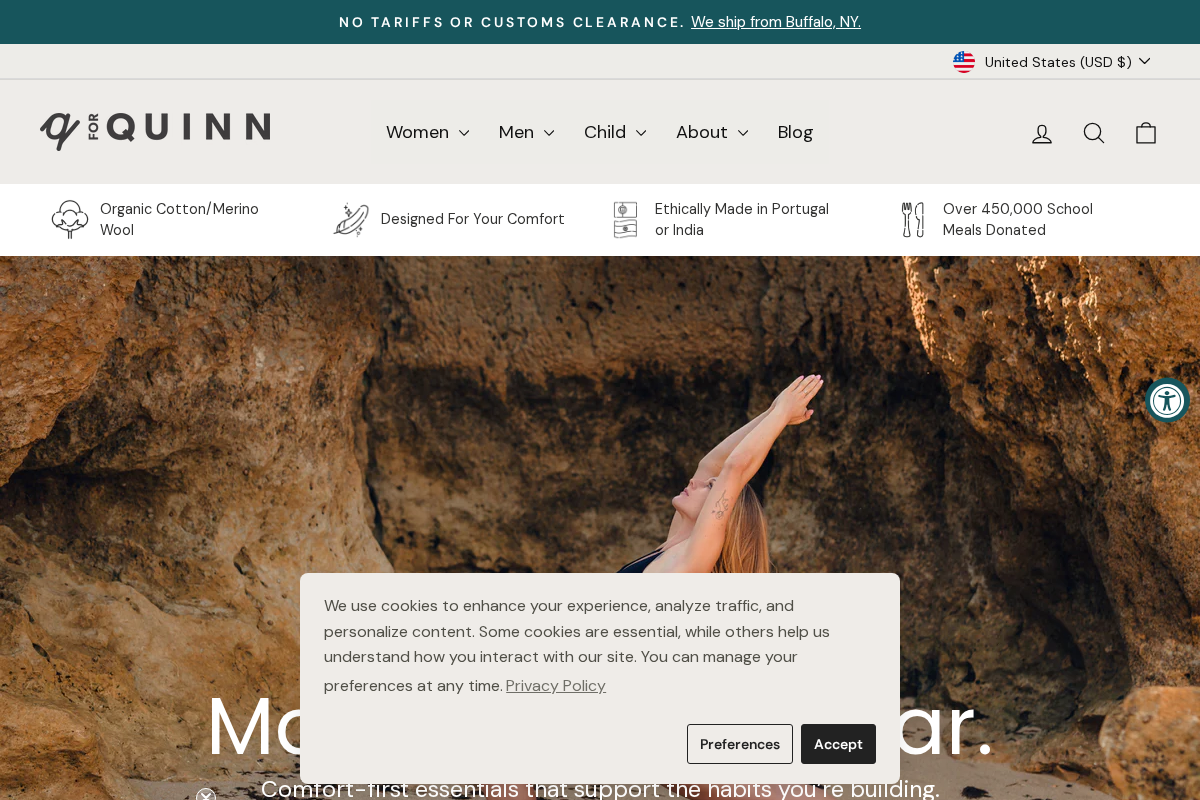 qforquinn.com homepage screenshot