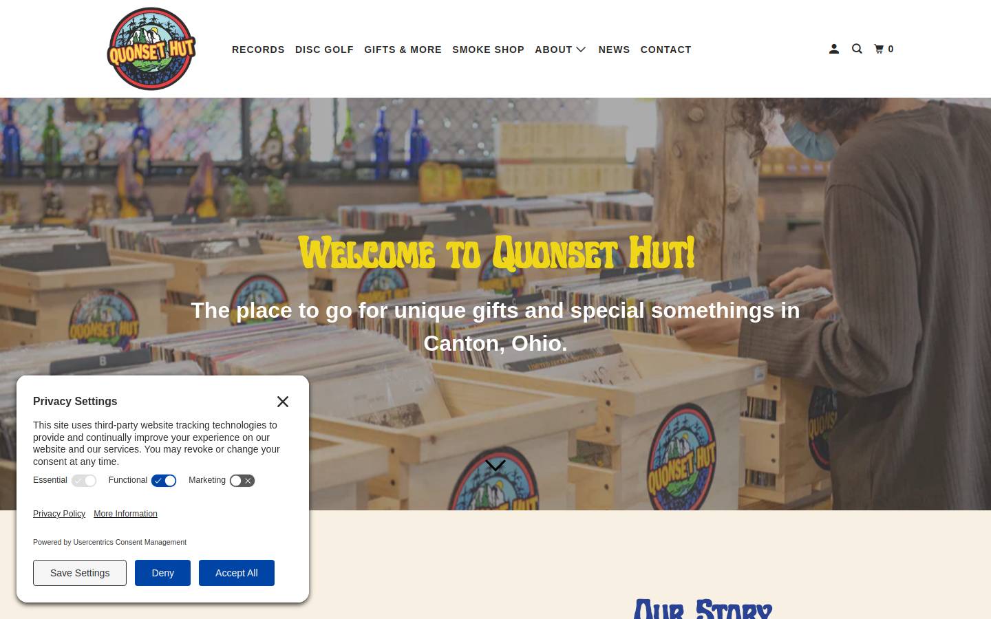 qhut.com homepage screenshot