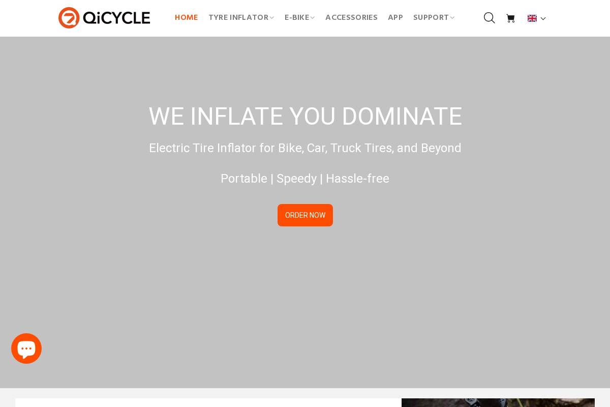 qicycle.com homepage screenshot