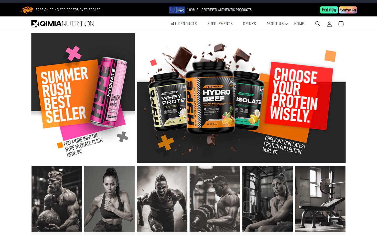 qimianutrition.com homepage screenshot