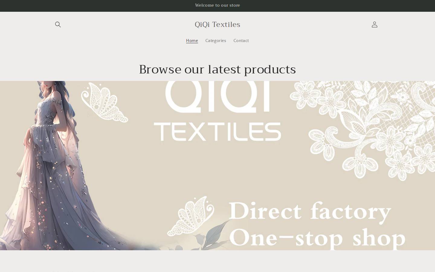 qiqitextiles.com homepage screenshot
