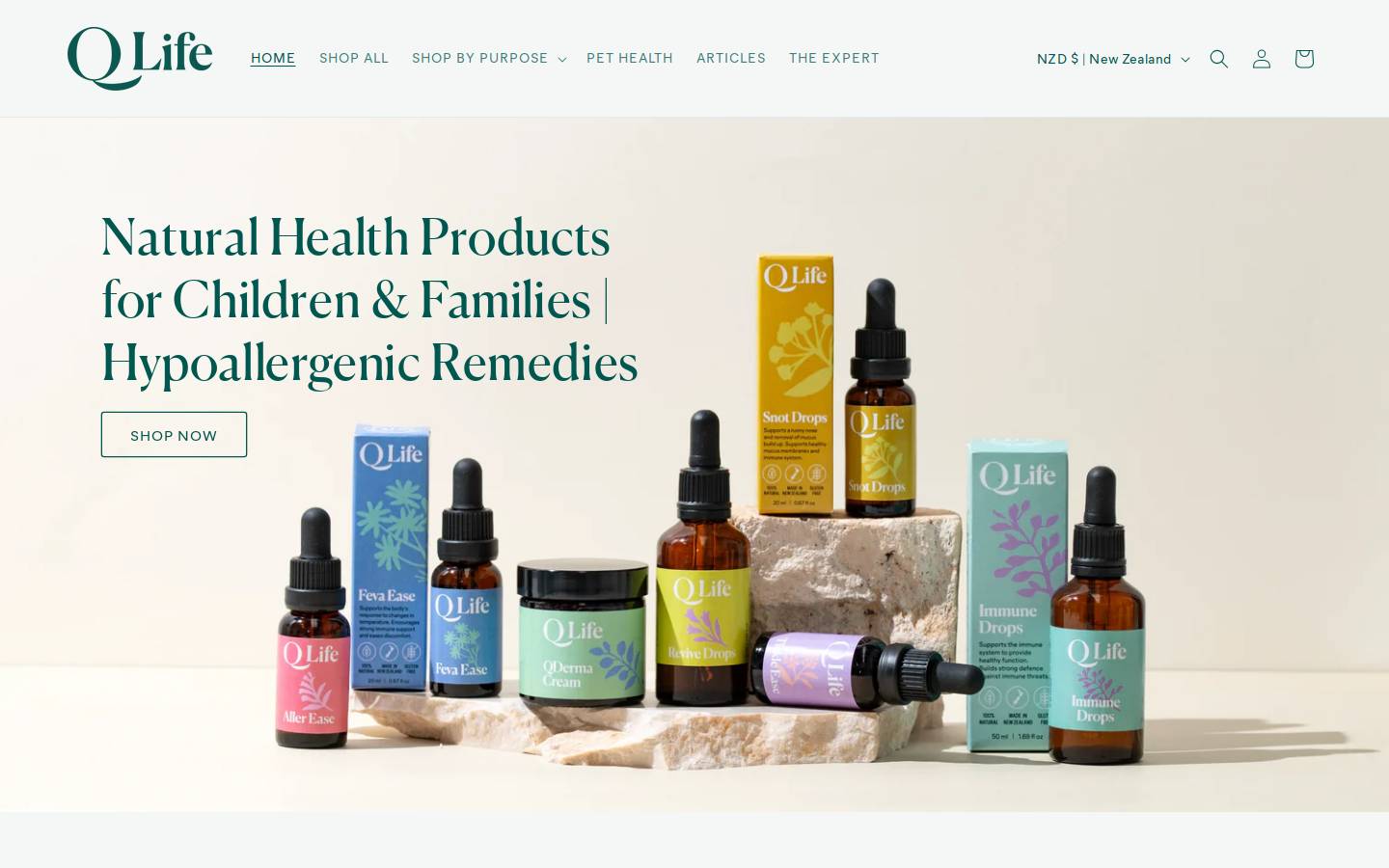 qlife.co.nz homepage screenshot