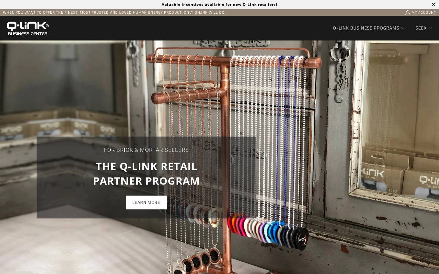 qlinkbusiness.com homepage screenshot