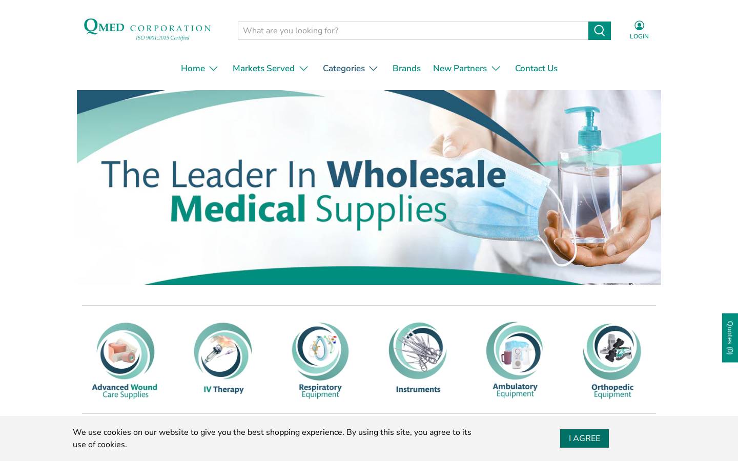 qmedcorporation.com homepage screenshot