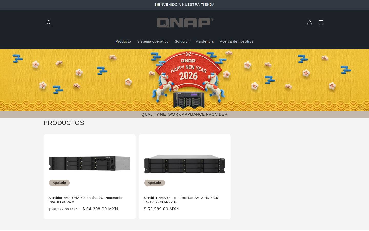 qnapstore.com homepage screenshot