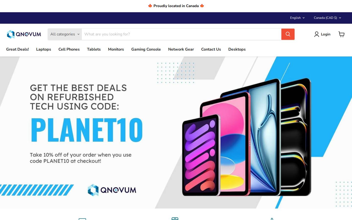 qnovum.ca homepage screenshot