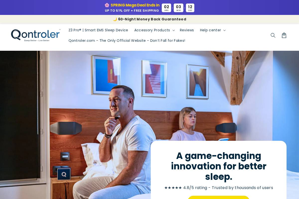 Qontroler homepage screenshot