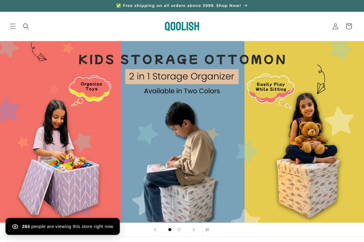 qoolish.pk homepage screenshot
