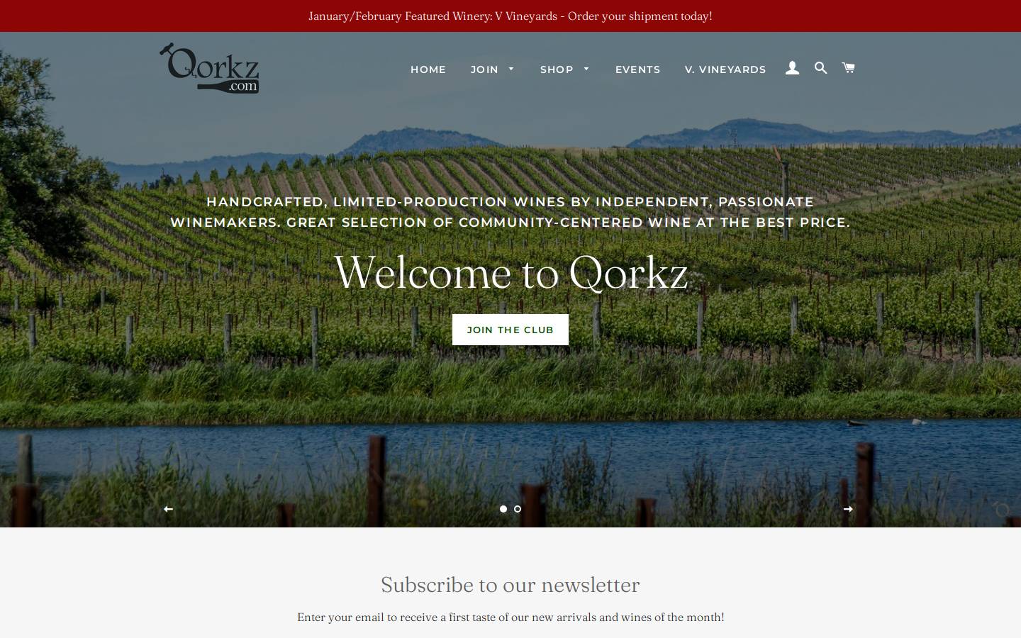qorkz.com homepage screenshot