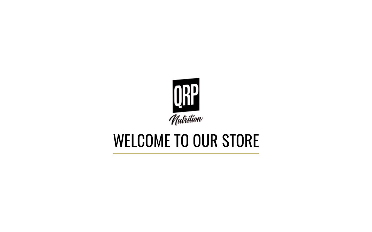 QRP Nutrition homepage screenshot