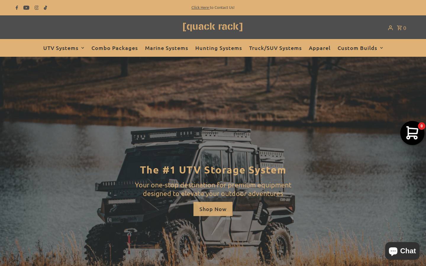 quackrack.com homepage screenshot