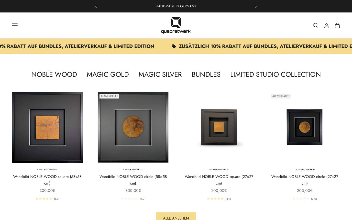 quadratwerk.de homepage screenshot