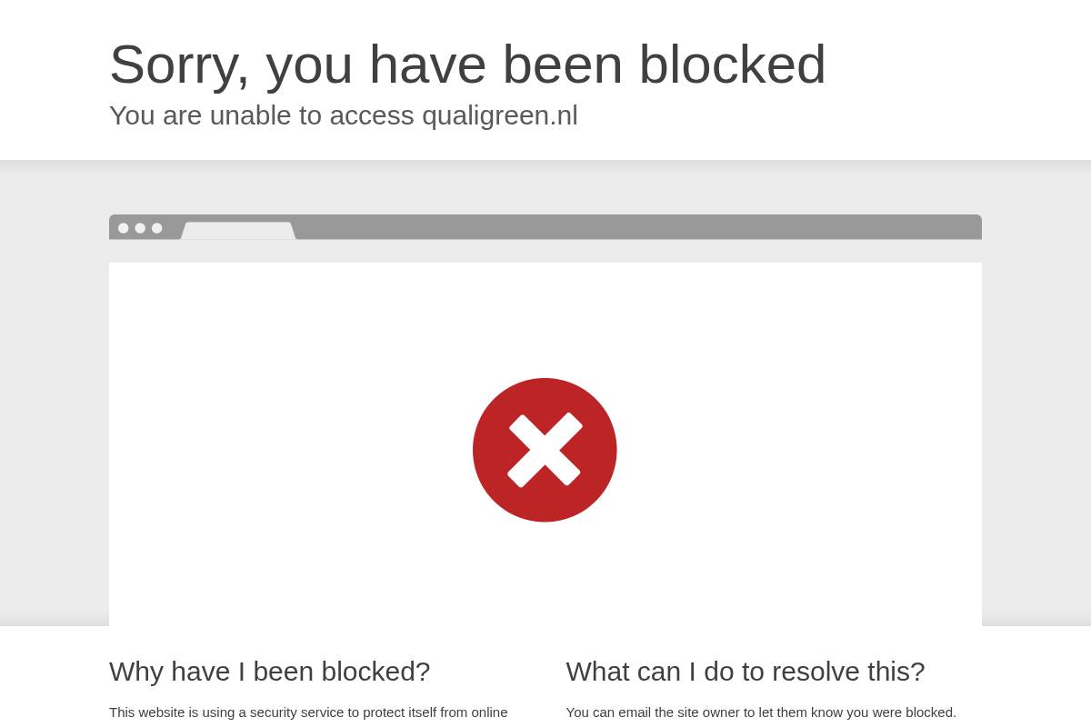 QualiGreen homepage screenshot