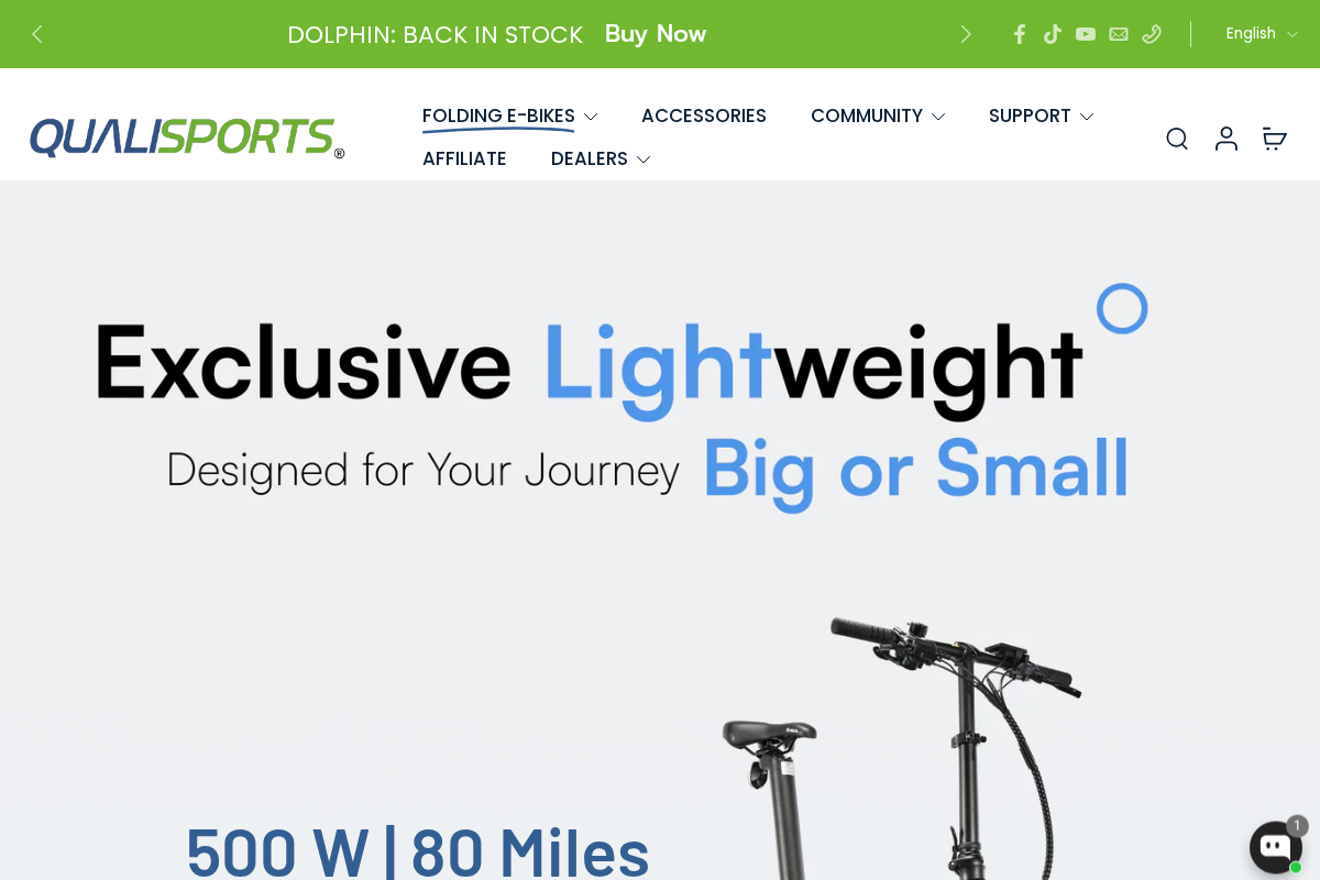 Qualisports USA homepage screenshot