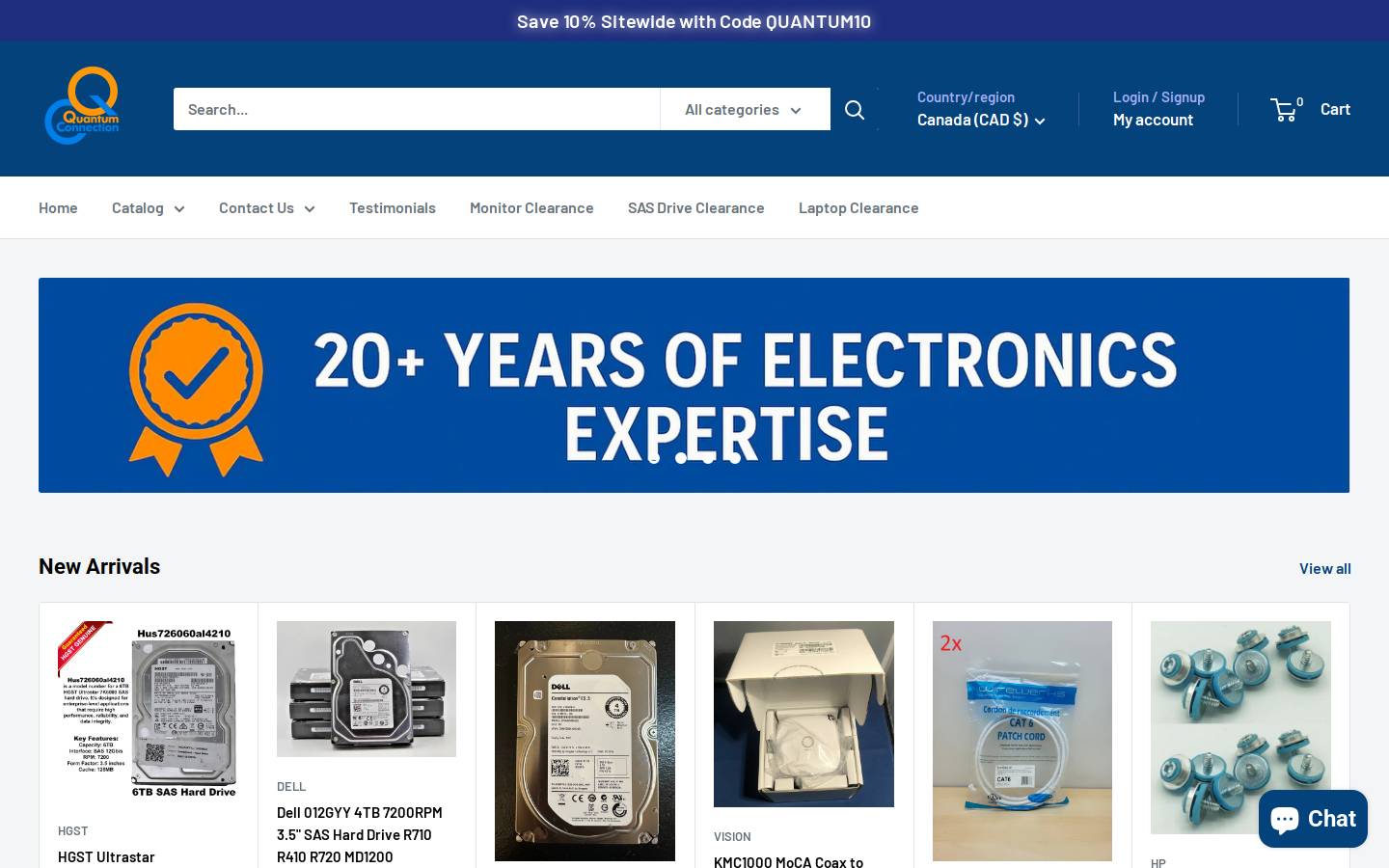 quantum-connection.ca homepage screenshot