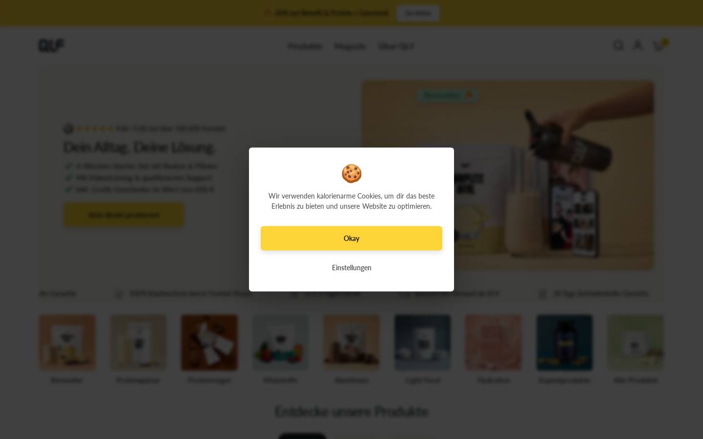 Quantum Leap Fitness homepage screenshot