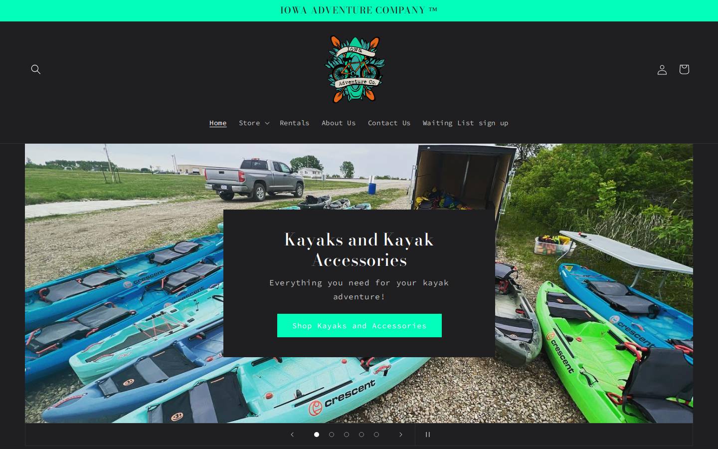 quarryspringsoutfitters.com homepage screenshot