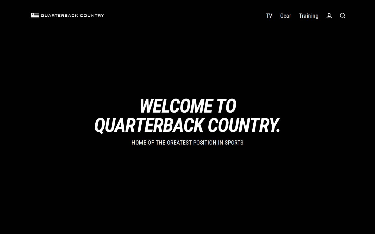 quarterbackcountry.com homepage screenshot