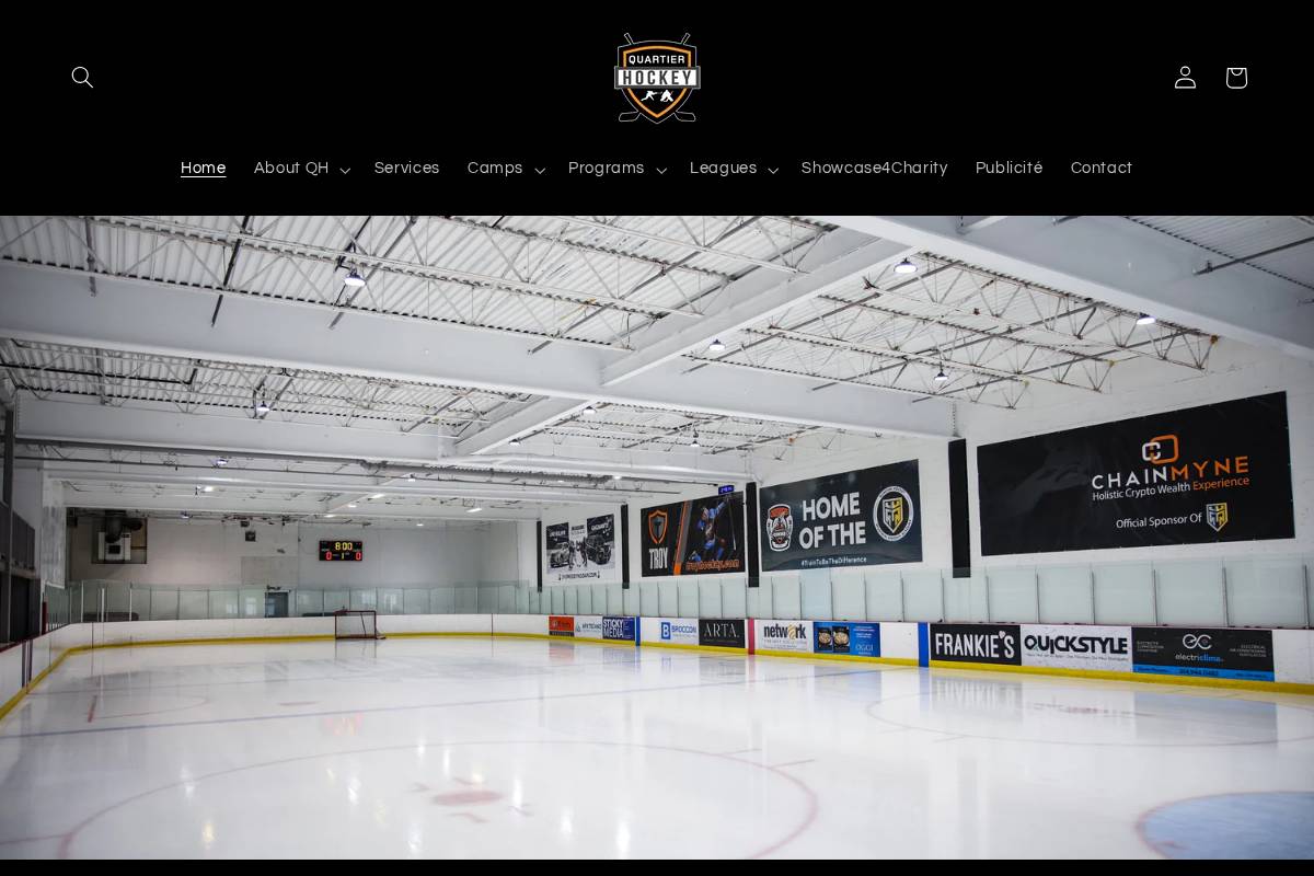 quartierhockey.ca homepage screenshot