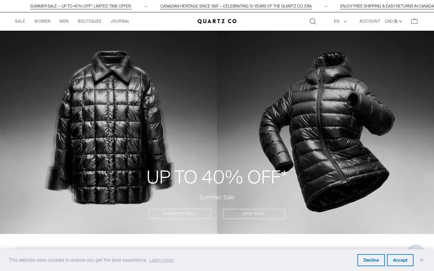 quartz-co.com homepage screenshot