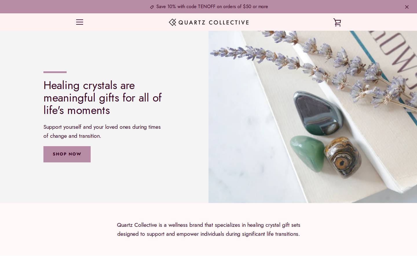 quartzcollective.com homepage screenshot