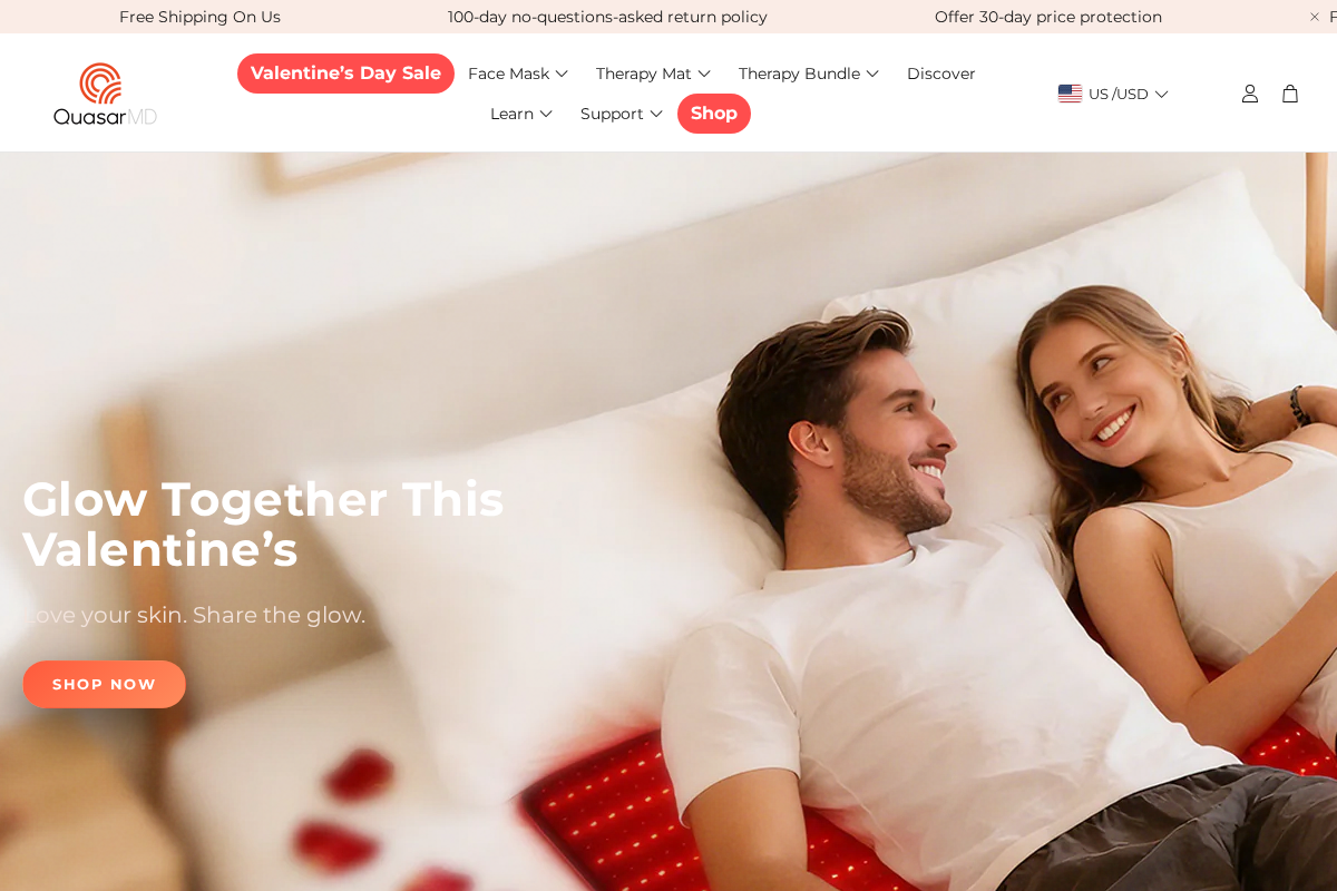 QuasarMD homepage screenshot