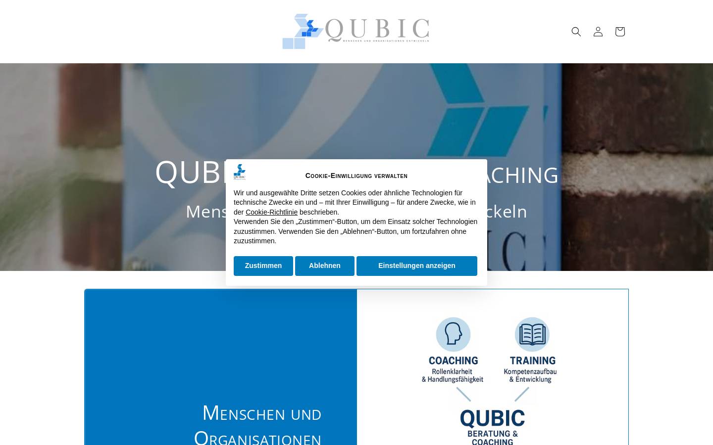 qubic.de homepage screenshot