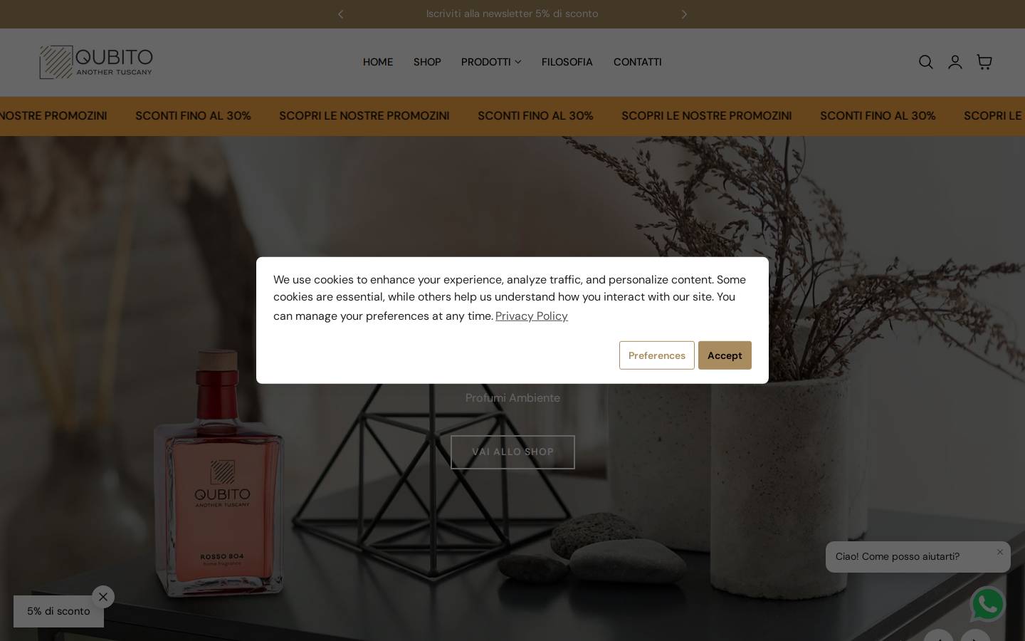 qubito.it homepage screenshot