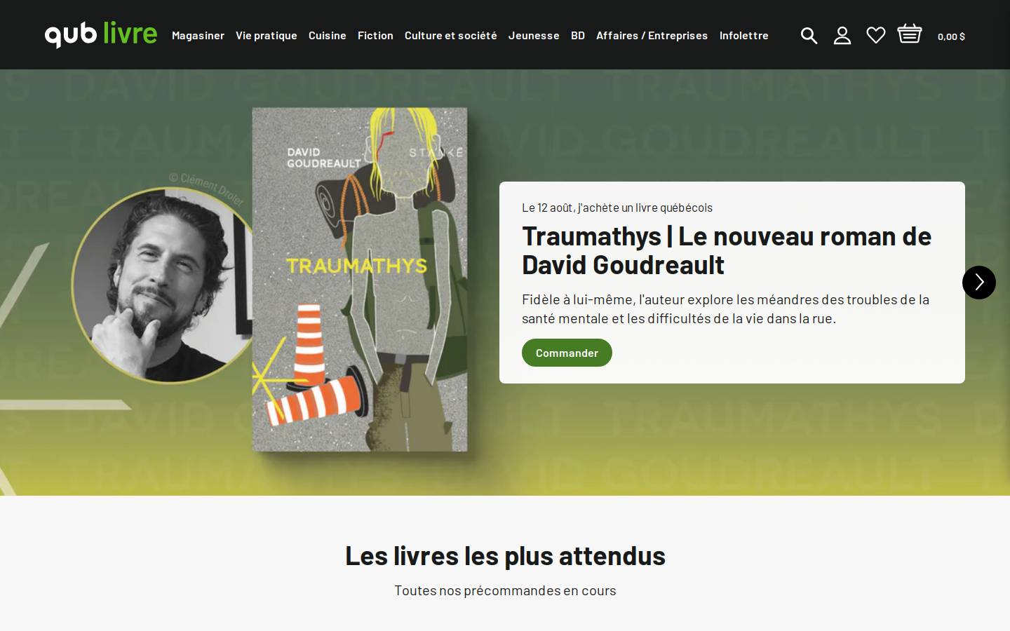 qublivre.ca homepage screenshot