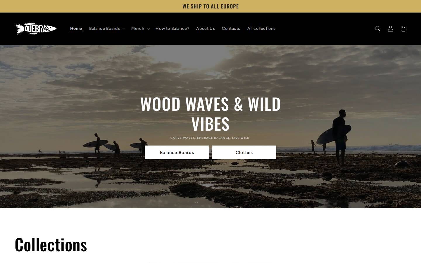 quebraboards.com homepage screenshot