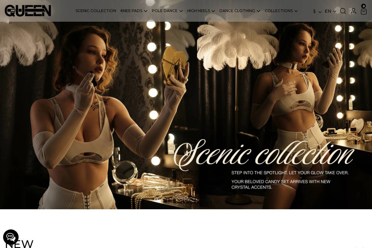 queen-wear.com homepage screenshot