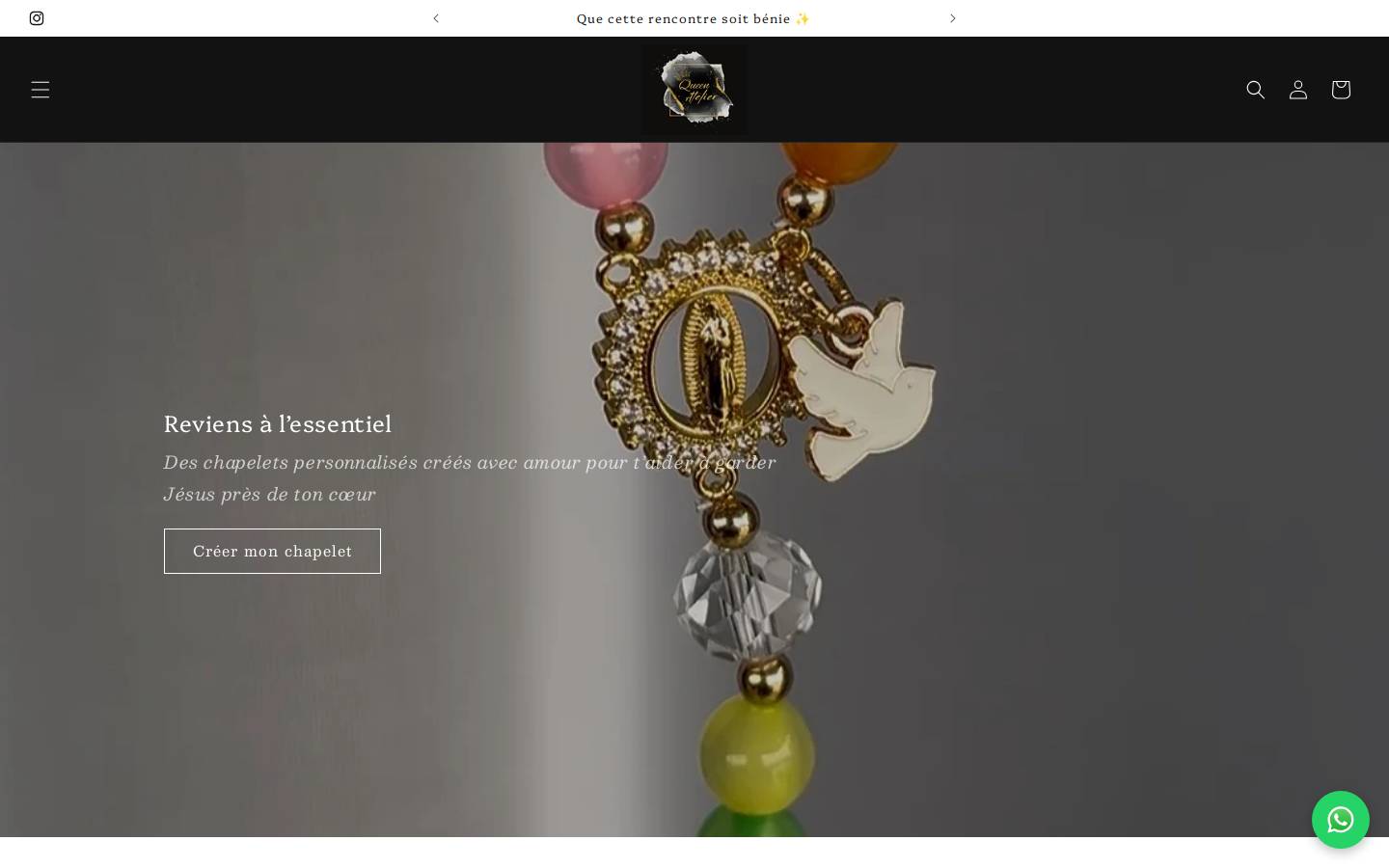 queenatelier.com homepage screenshot