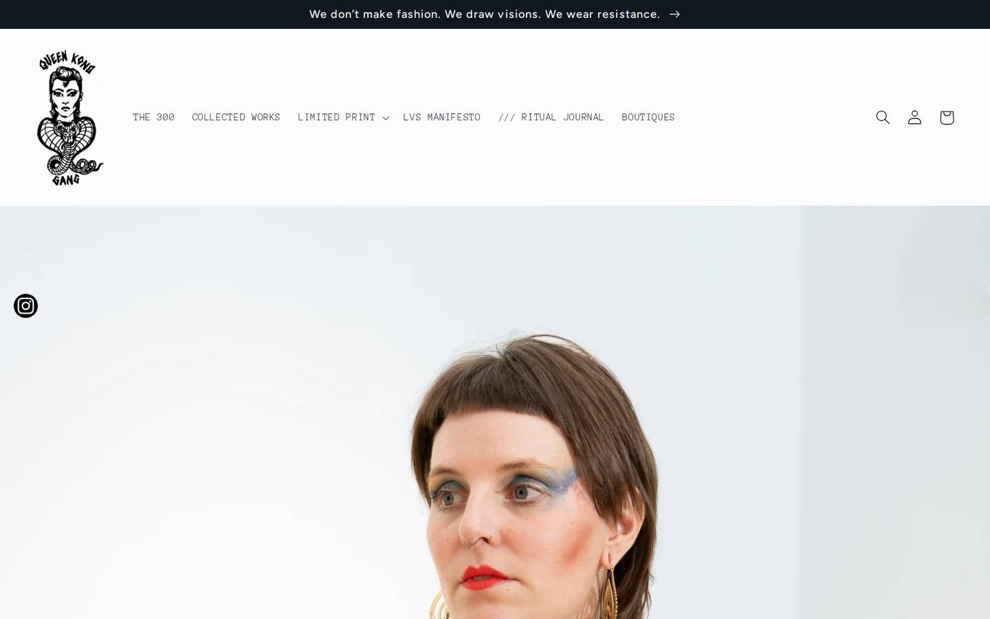 queenkonggang.com homepage screenshot