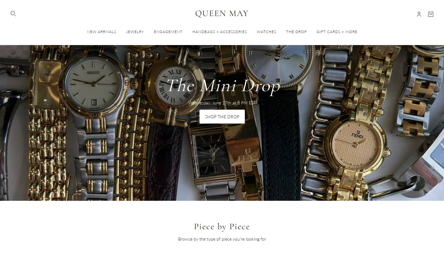 queenmay.com homepage screenshot